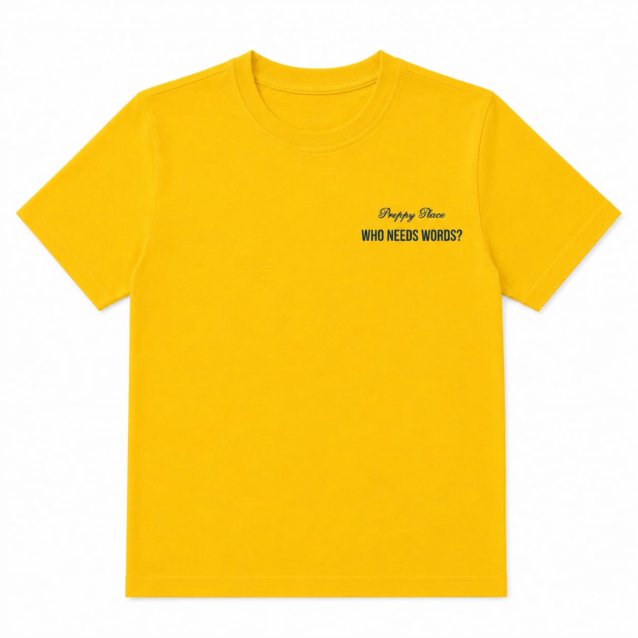 Pull&Bear yellow printed cotton T-shirt - Image 3