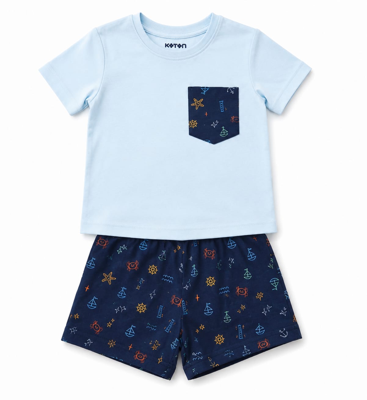 Koton two-piece cotton set for boys (Original) - Image 4