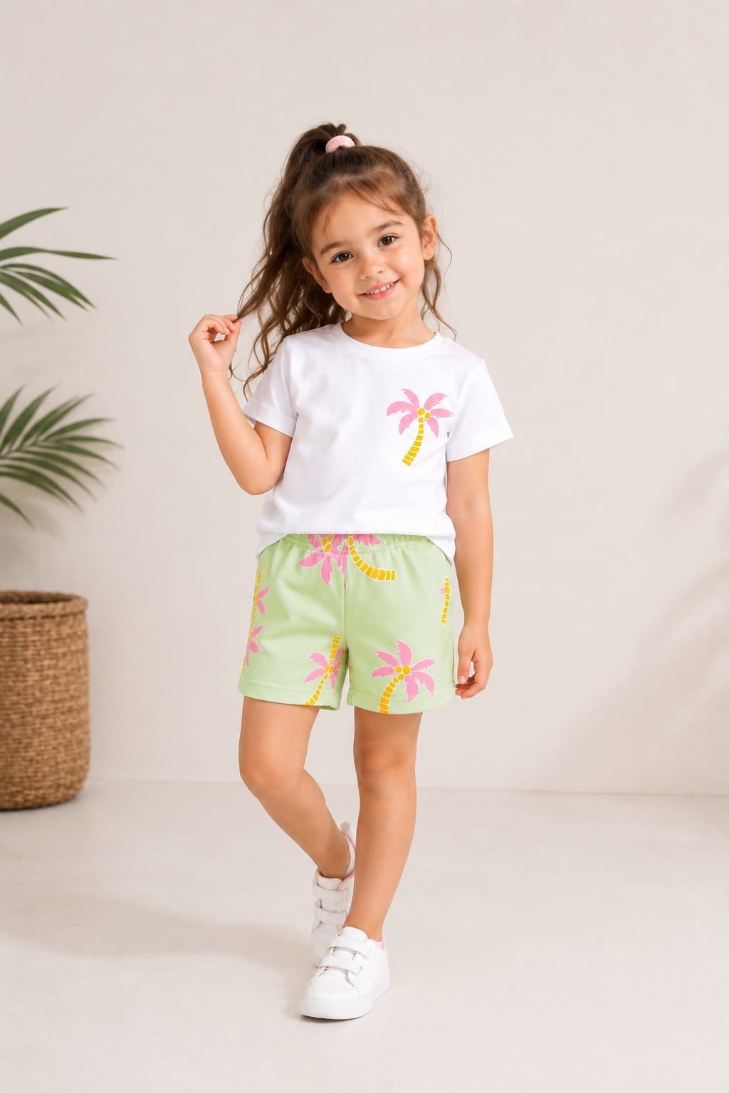 Koton two-piece cotton set for girls (Original)