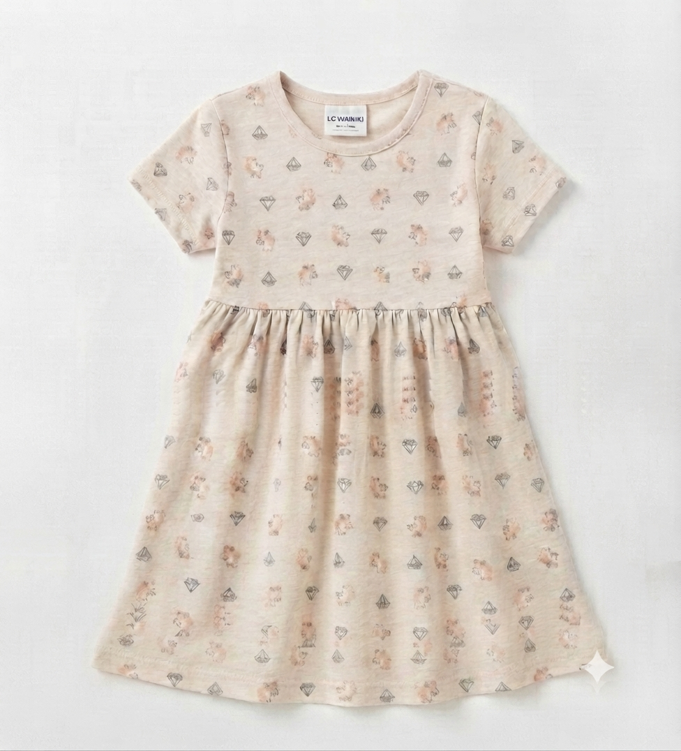 LC Waikiki short-sleeve dress (Original) - Image 3