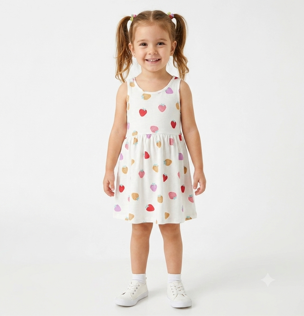 White Koton girls sleeveless dress (Original)