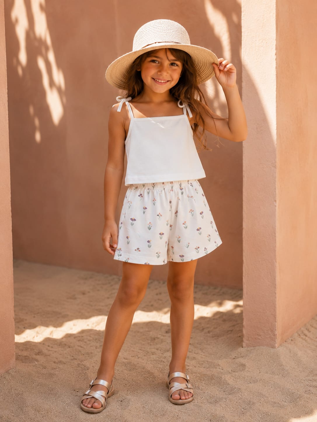Koton two-piece cotton set for girls (Original) - Image 3