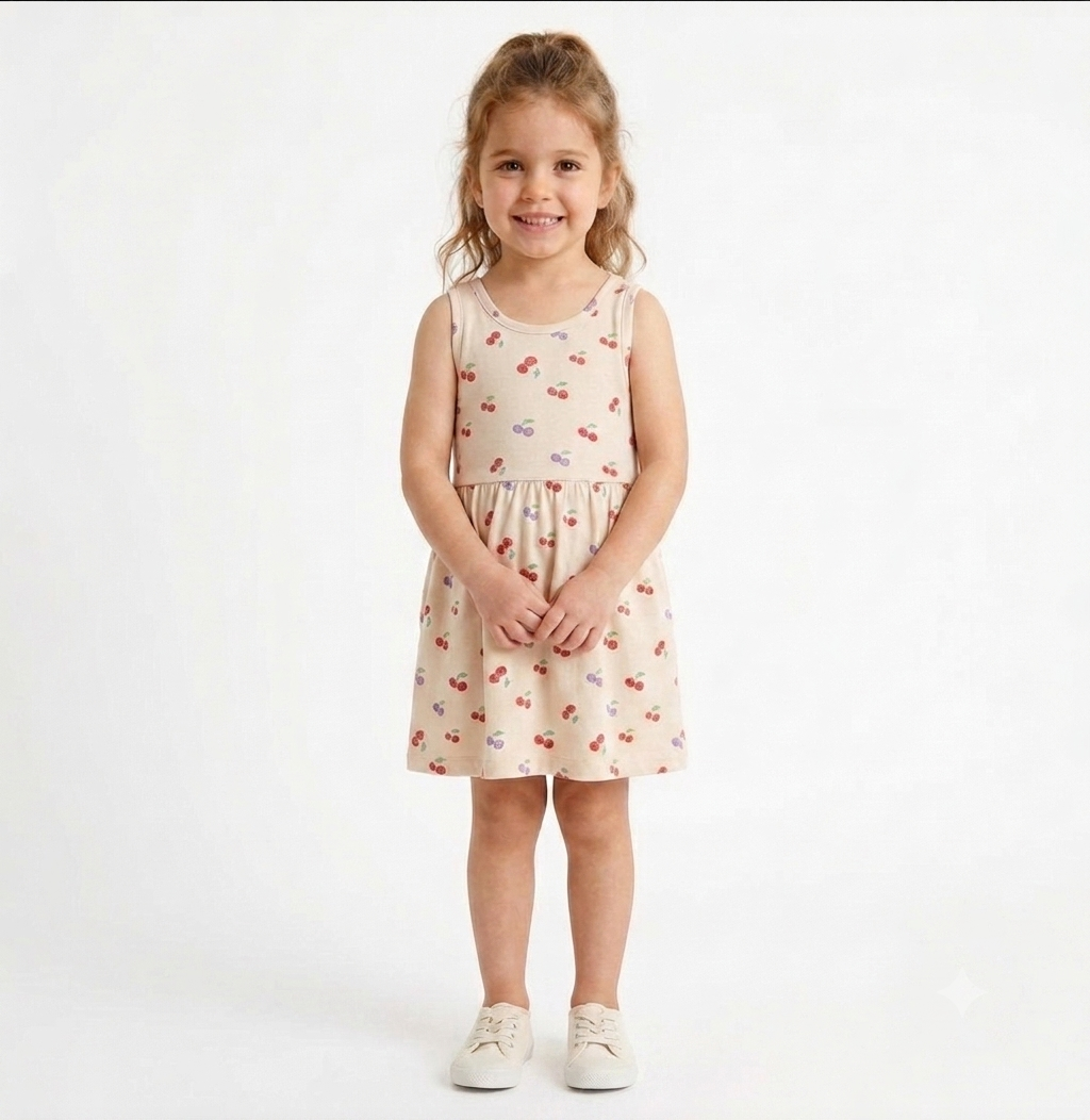 White Koton girls sleeveless dress (Original) - Image 2