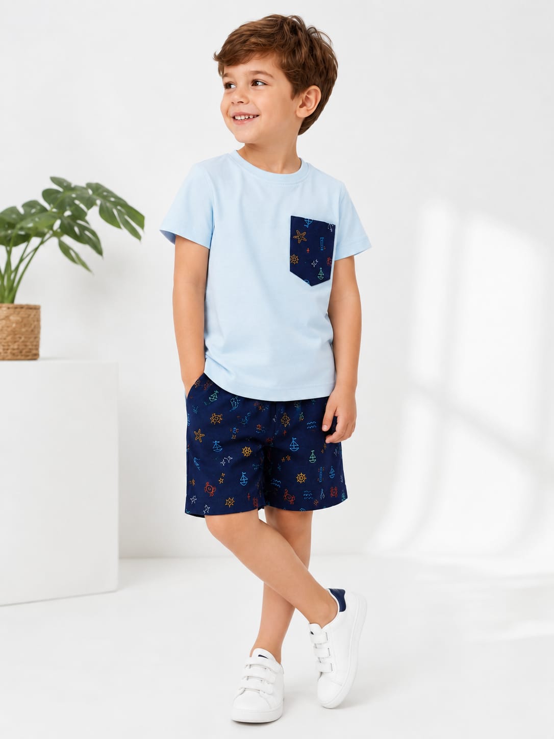 Koton two-piece cotton set for boys (Original) - Image 3